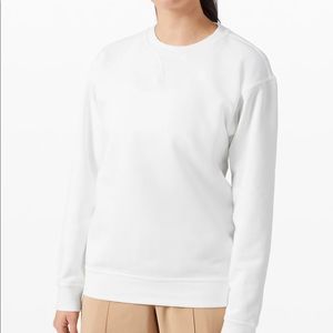 White Crew Neck Sweatshirt - Lululemon - worn once